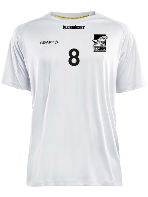 Craft T-shirt Evolve, White (Esbjerg Sharks)